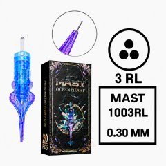 Pro Ocean Hearth Cartridges 1 Kutu 1003 RL - 0.30 mm - Kartuş Dövme ve MAST Kalıcı Makyaj İğnesi