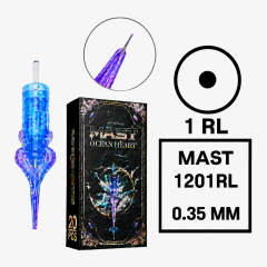 Pro Ocean Hearth Cartridges 1 Kutu 1201 RL - 0.35 mm - Kartuş Dövme ve MAST Kalıcı Makyaj İğnesi