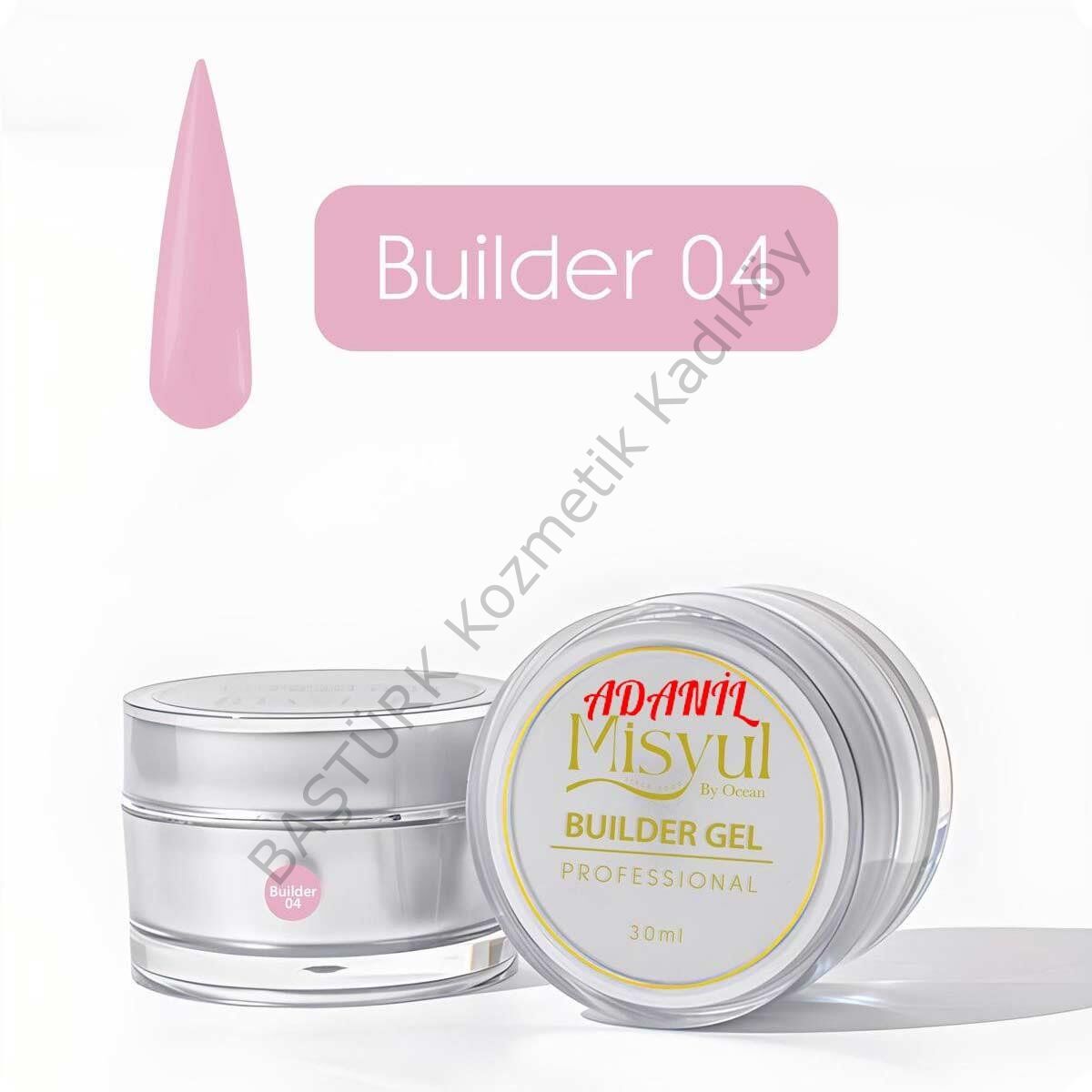 Adanil Misyul 30 ml Profesyonel Builder Gel 04 Açık Pembe