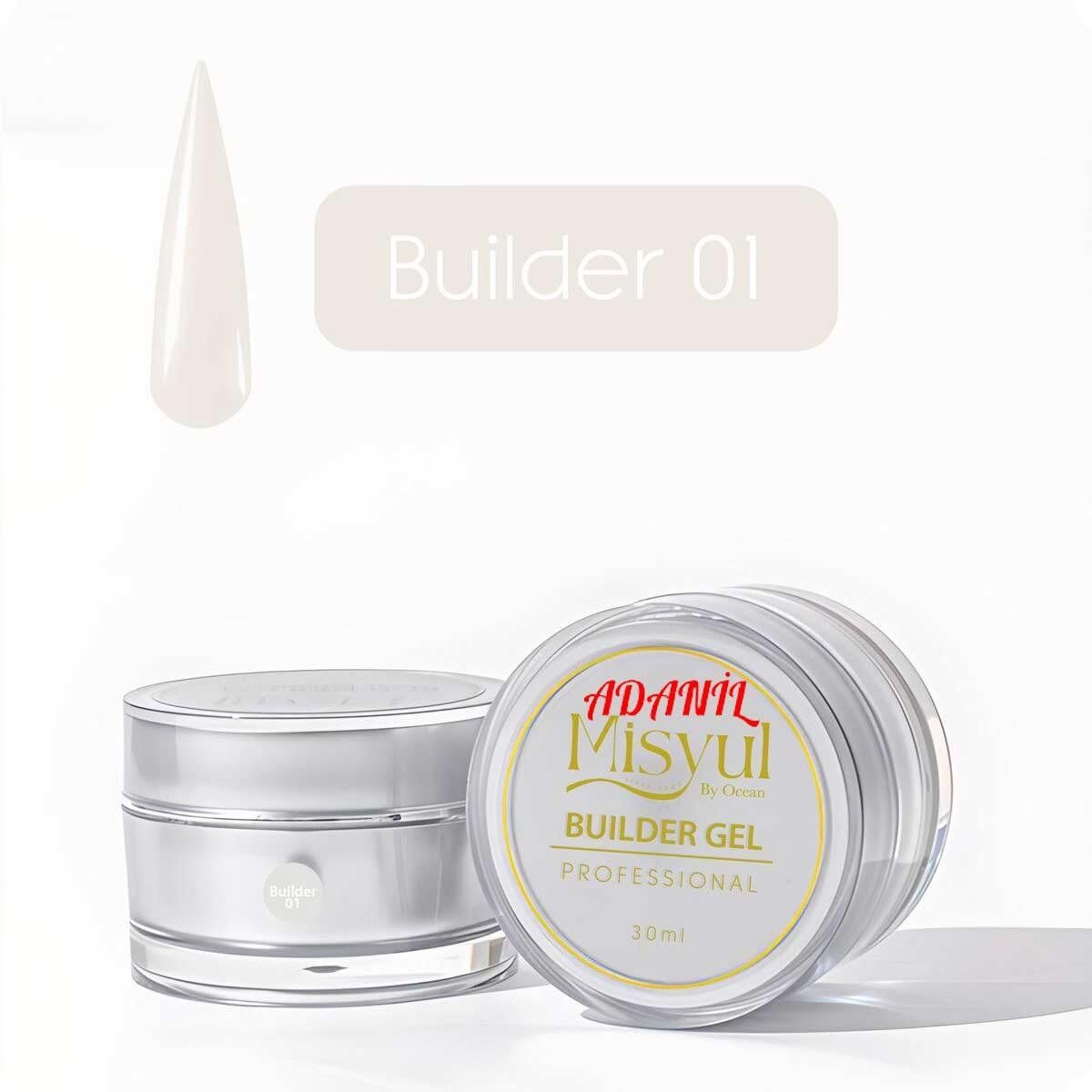 Adanil Misyul 30 ml Profesyonel Builder Gel 01 Şeffaf