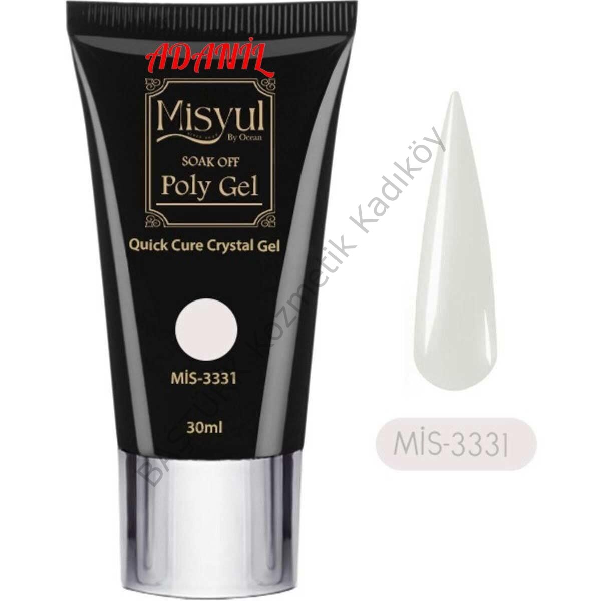 Adanil Misyul Profesyonel 30 ml Beyaz Poly Gel 3331 Akrilik Jel