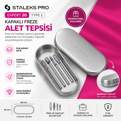 STALEKS EXPERT 20 TYPE 1 Kapaklı Freze Alet Tepsisi 90x40x15 mm