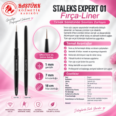 STALEKS EXPERT 01 Fırça-Liner - Genişlik 1 mm - Uzunluk 7 mm