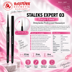 STALEKS EXPERT 03 Fırça-Liner - Genişlik 0,9 mm - Uzunluk 10 mm
